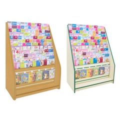 700 Series 12 Tier Card Rack with Slatwall Drawer