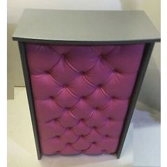 Reception Desk Leather Padded Front